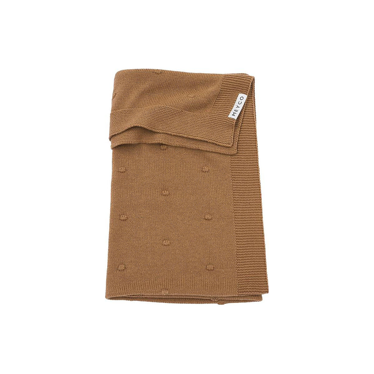 Babydecke klein Mini Knots toffee
