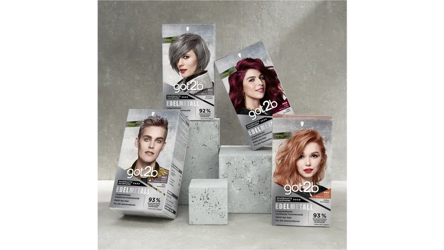 GOT2B Edelmetall Dauerhafte Haarfarbe Stufe 3 M68 - ruby metallic rot