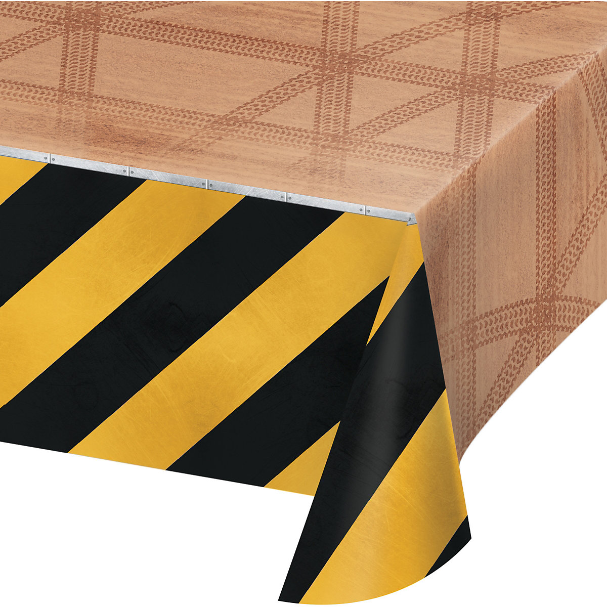 Party-Tischdecke Baustelle, Kunststoff, 137 x 274 cm