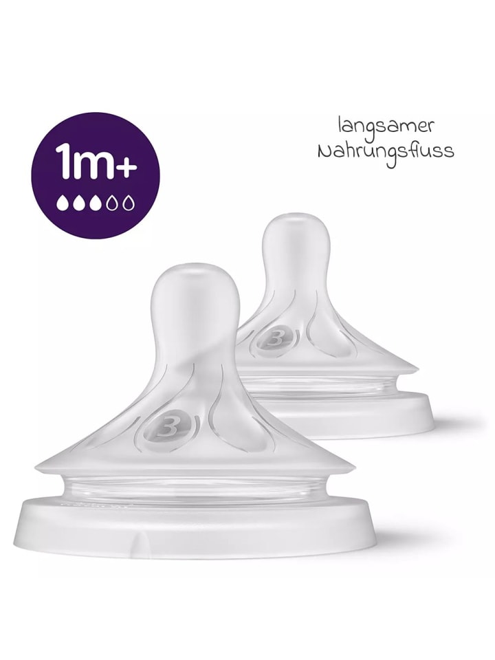 Philips Avent PP-Flasche 2er Pack Natural Response 260ml   Silikon-Sauger in weiss günstig kaufen onesize