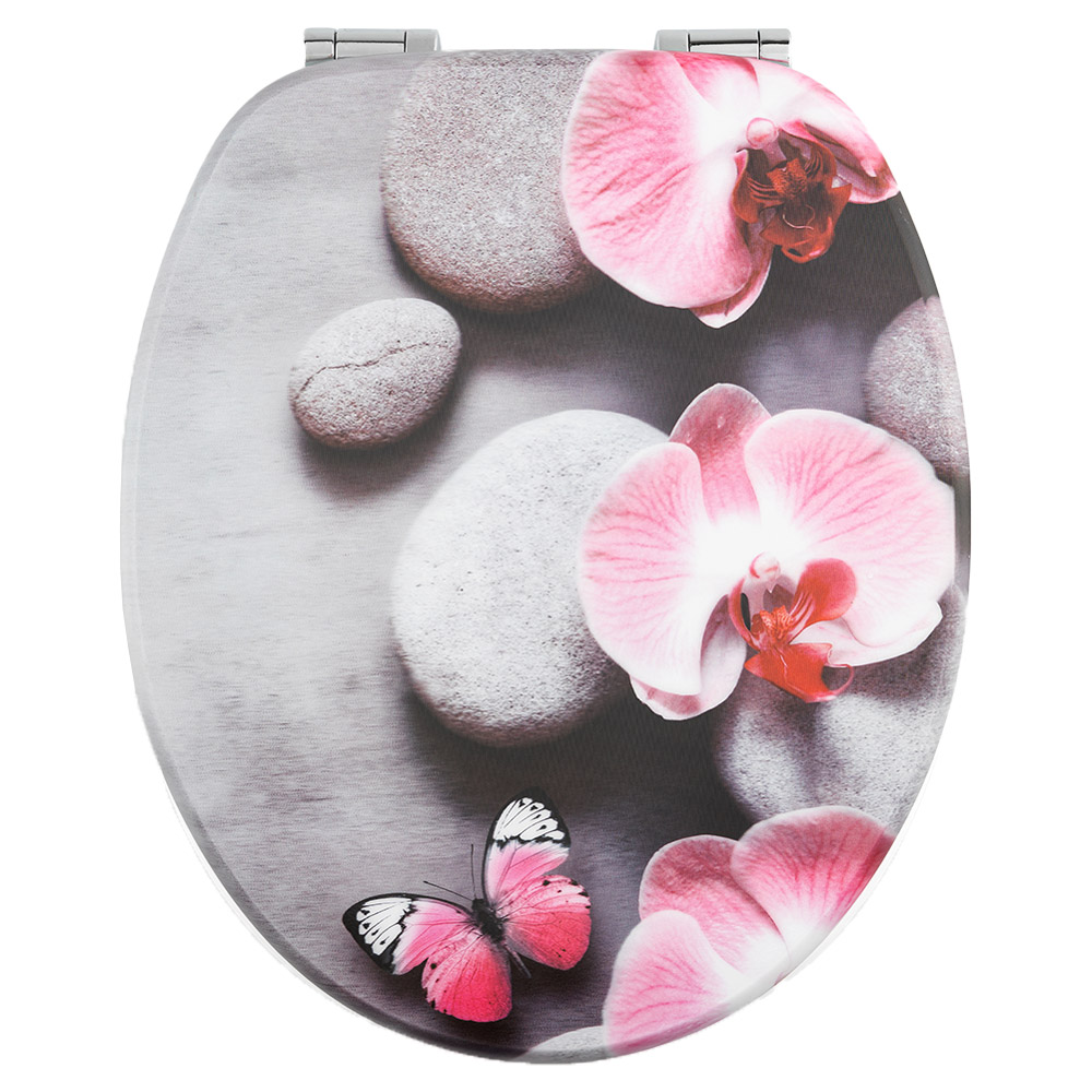 Bad Komfort 3D Sitz Orchidee mit Absenkautomatik