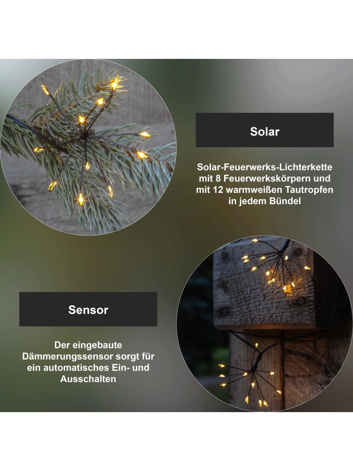 STAR Trading Solar Lichterkette Firework Solar, 210cm, (96 Leds, Batterie) günstig kaufen onesize