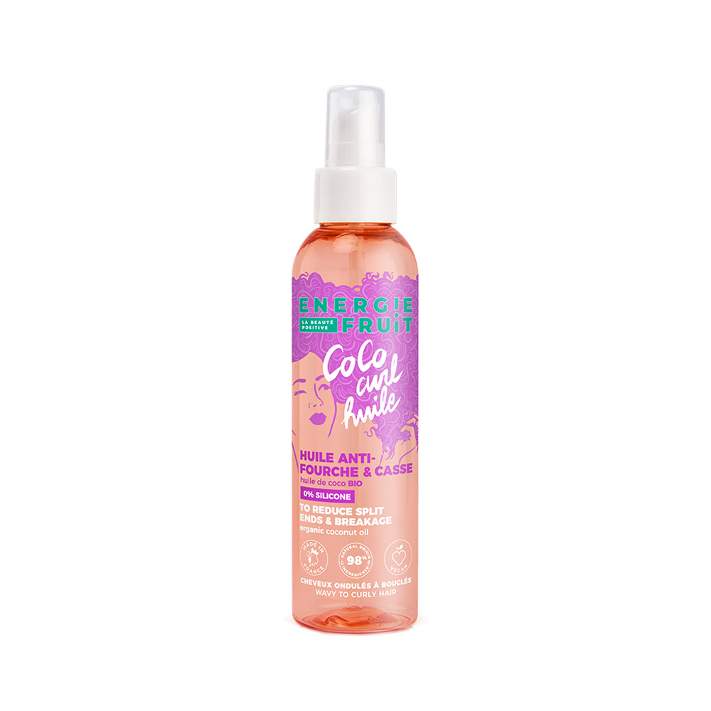 energie fruit Huile Nutrition Boucles Sans Rinçage  |Coco| Huile cheveux