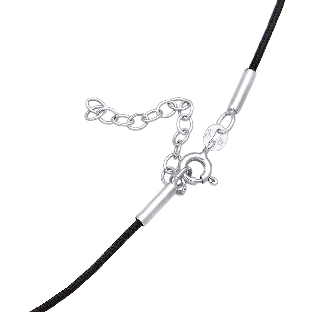 Elli Elli Collier Femmes Choker Pendentif Croix avec nylon en argent sterling 925 collier