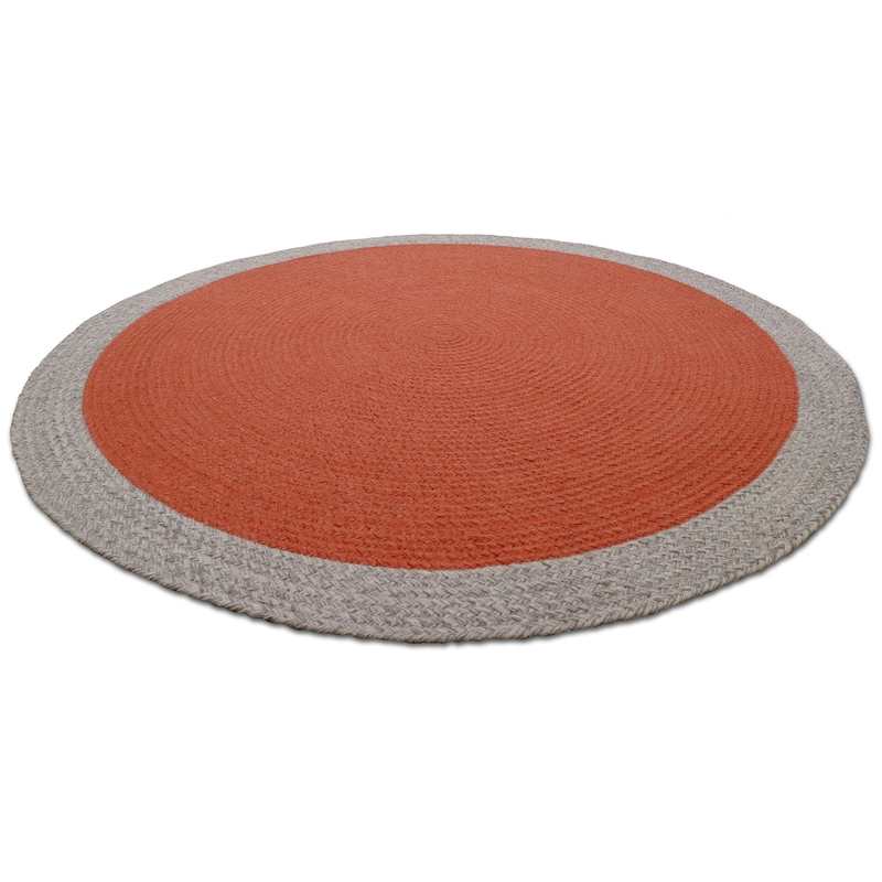 Tapis laine tressée 120cm NOLAN