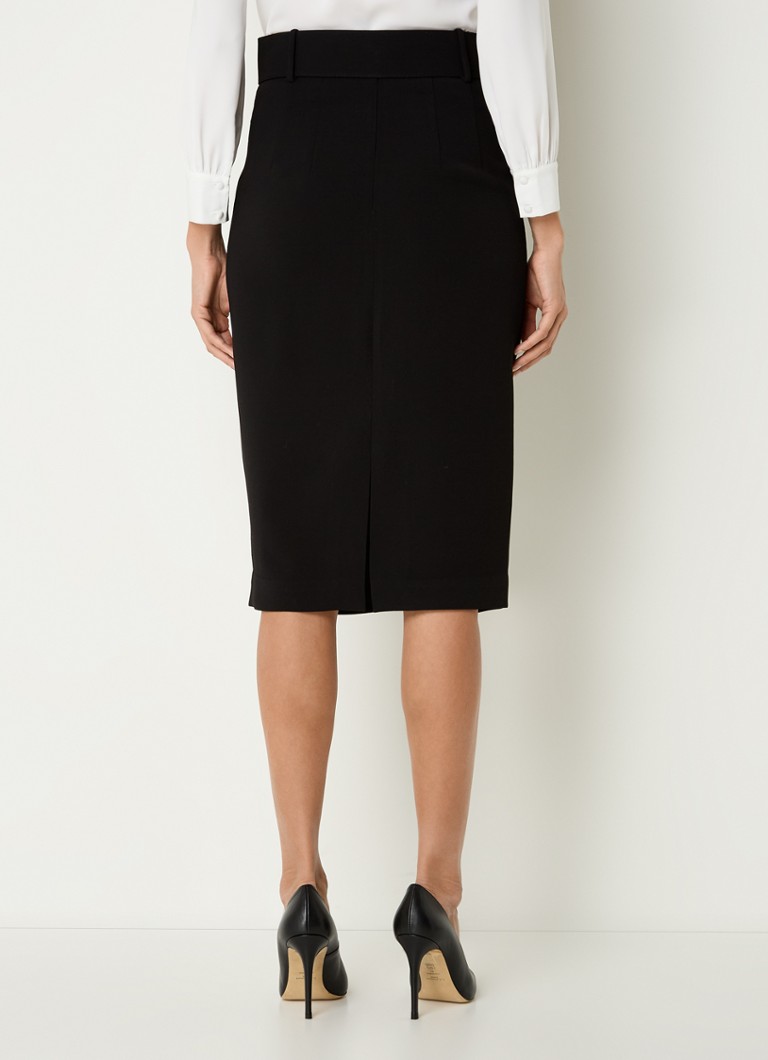 Jupe midi en crêpe Tabitha de LKBennett avec ceinture