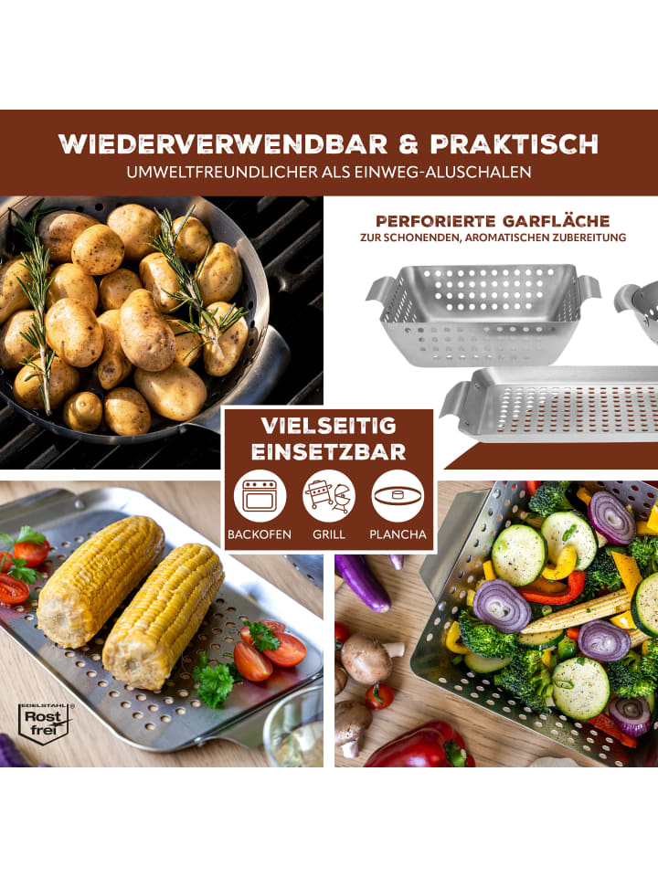 bremermann Veggie Grill-Set ca. 32 x 1,5 x 18,5 cm (B/H/T) günstig kaufen onesize