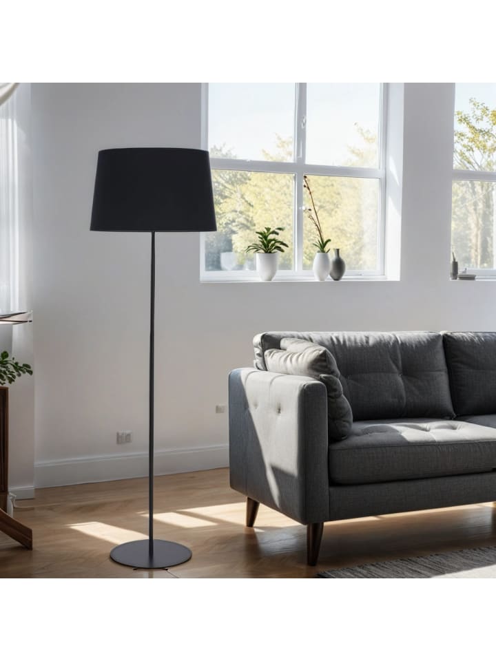 Licht-Erlebnisse Stehlampe in Schwarz günstig kaufen onesize