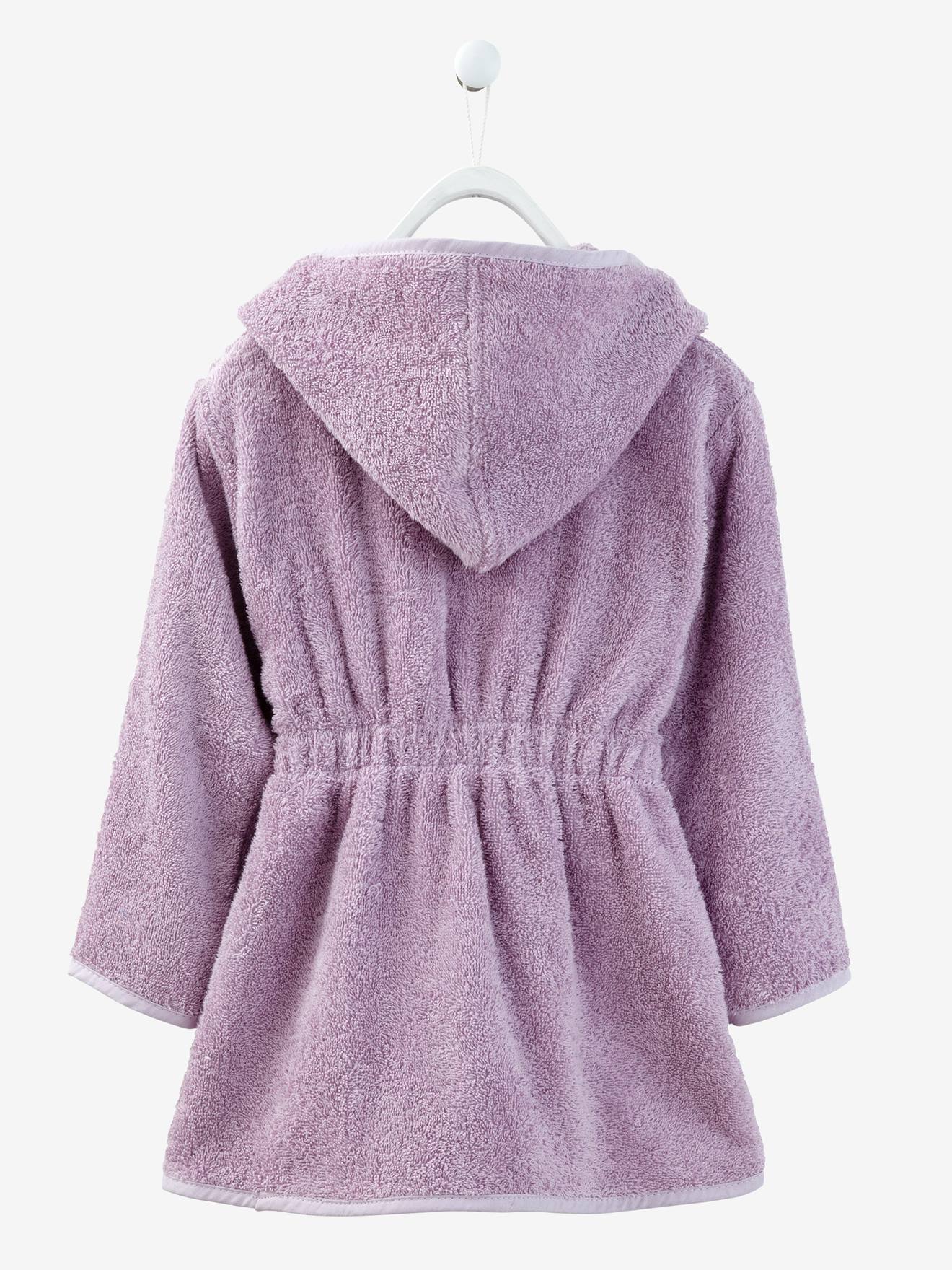 Vertbaudet Kinder Bademantel mit Kapuze Oeko-Tex, personalisierbar - blau
