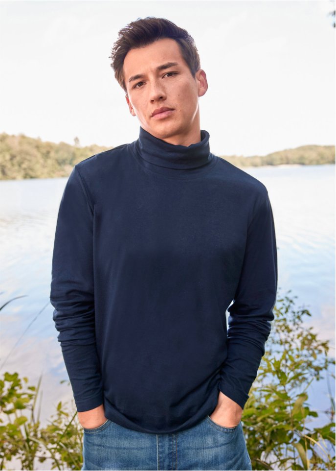 Langarmshirt m. Rollkragen (2er Pack)