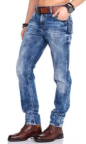 Cipo & Baxx Jeanshose im Regular Fit-Schnitt mit integriertem Gürtel