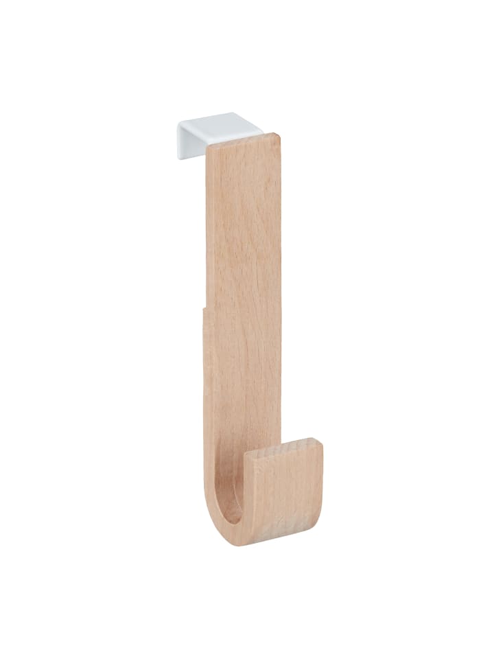 relaxdays 15x Türhaken in Weiß/Natur - (B)2,5 x (H)13 x (T)6 cm günstig kaufen onesize