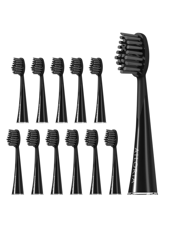 Ailoria SHINE BRIGHT Extra Clean Ersatzbürstenköpfe 12er Set in schwarz günstig kaufen onesize
