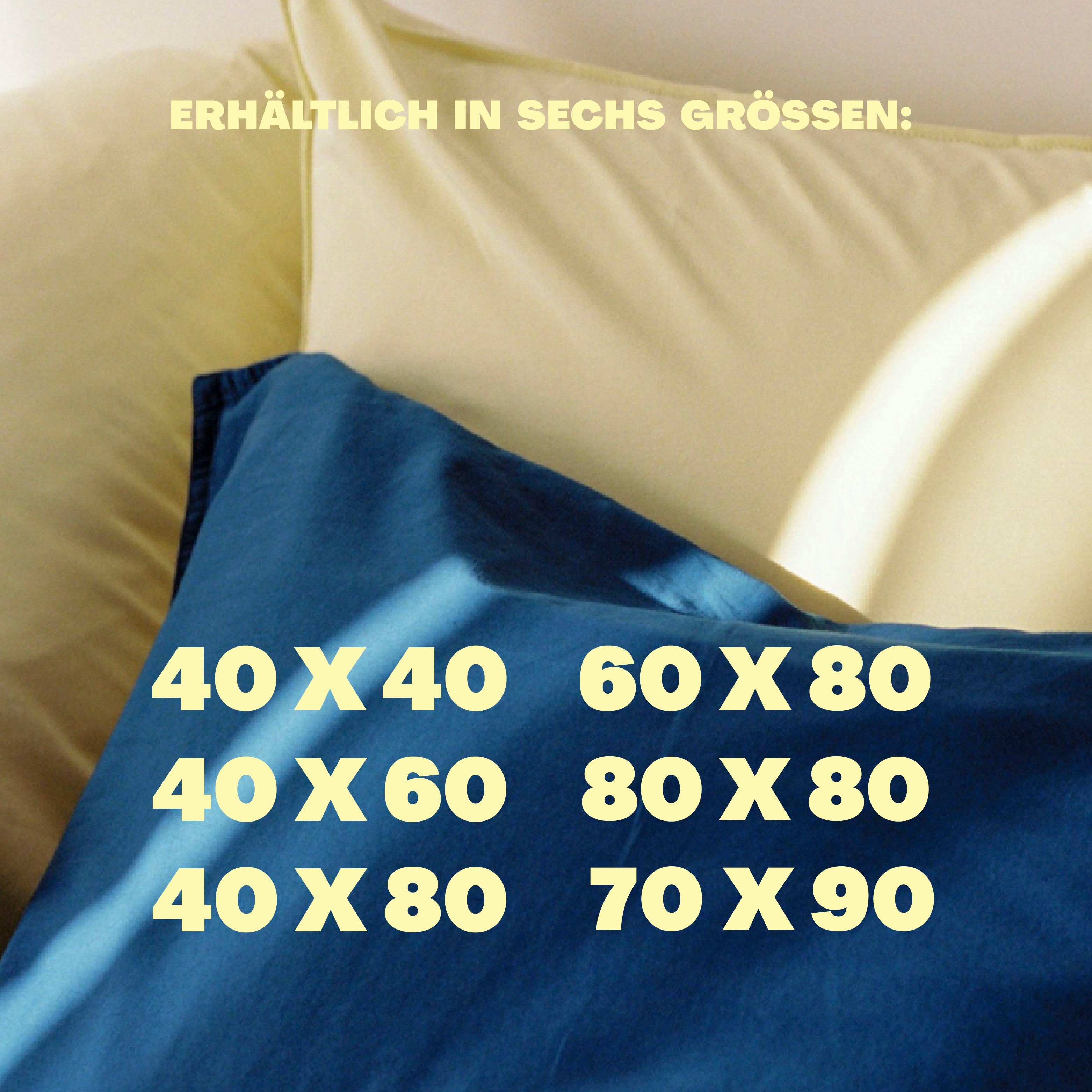 Kissenbezug EASY Jersey, Schlafgut (1 Stück), Kissenhülle mit Reißverschluss, weich und saugfähig, Kissenbezug