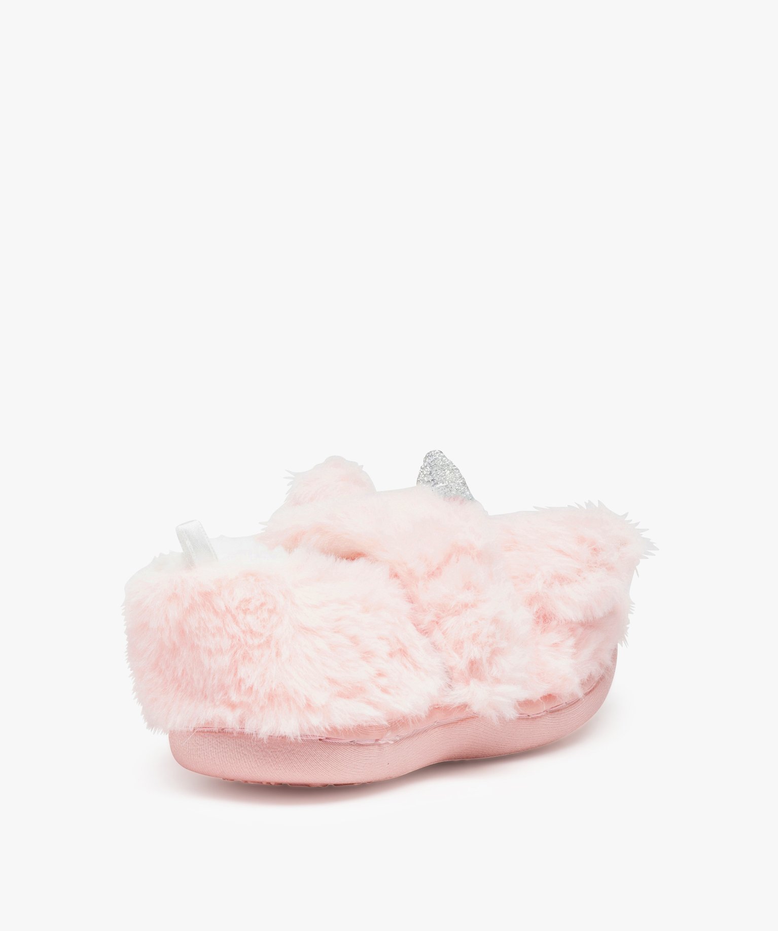 Chaussons fille extra doux en forme de licorne rose | GEMO