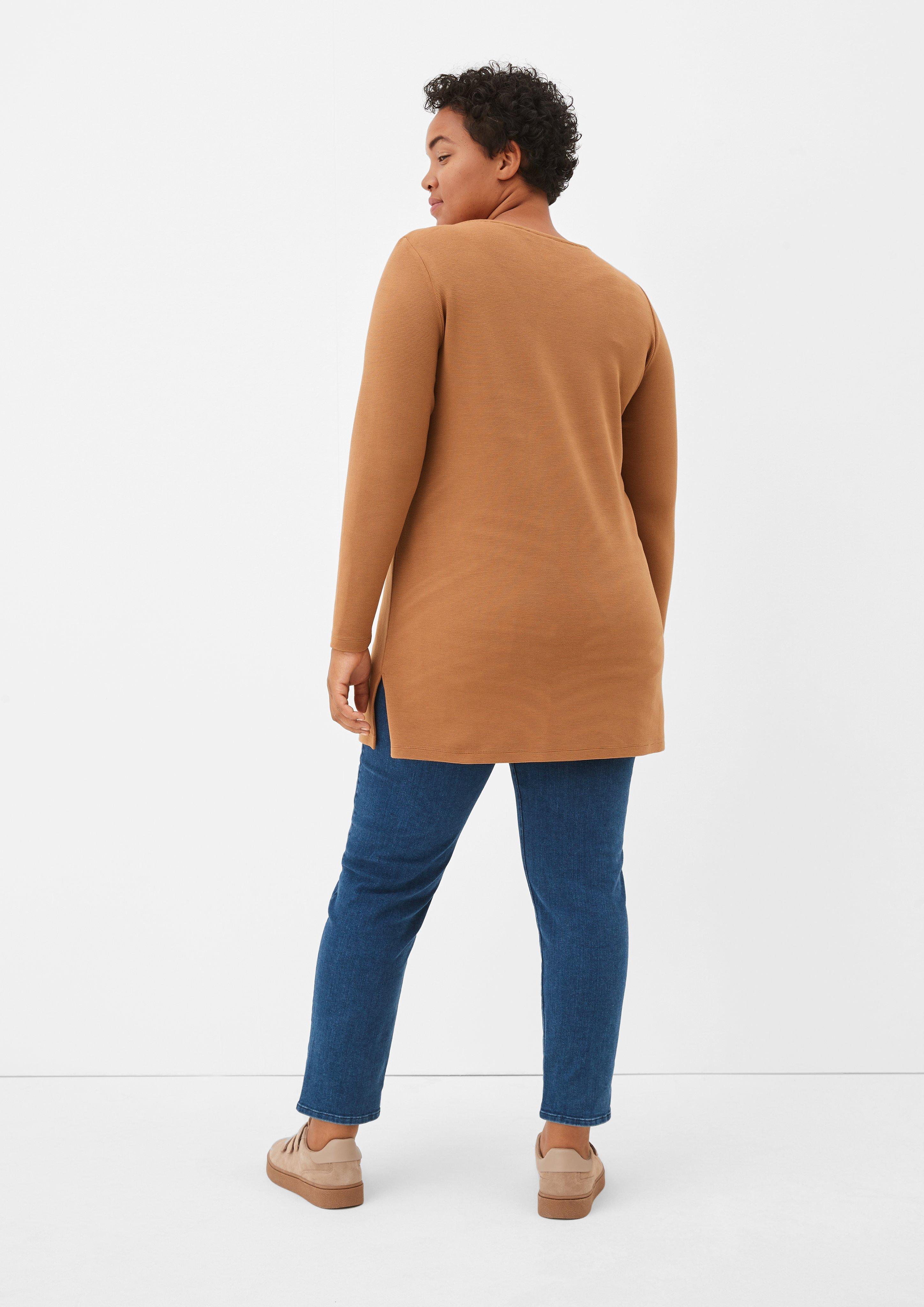 Longsleeve aus Viskosestretch  2121394-8748