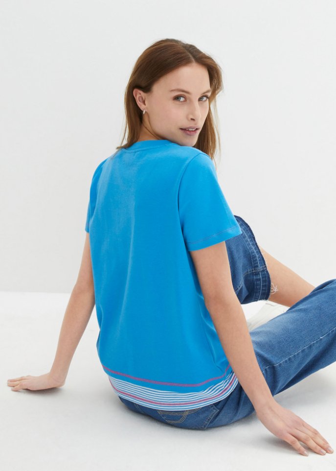 Baumwolle-Shirt, 2 in 1-Optik