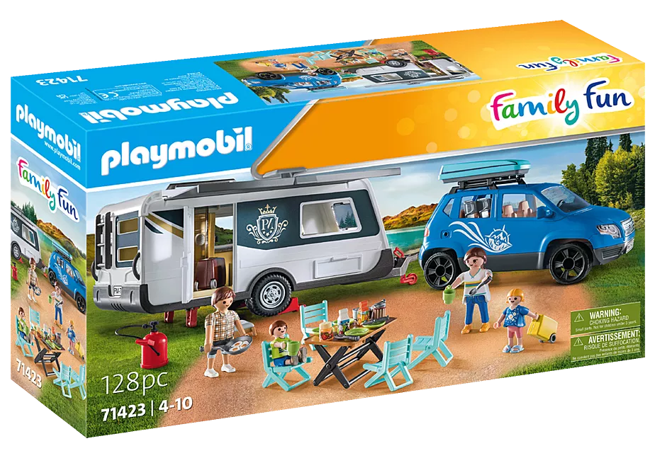 Wohnwagen mit Auto