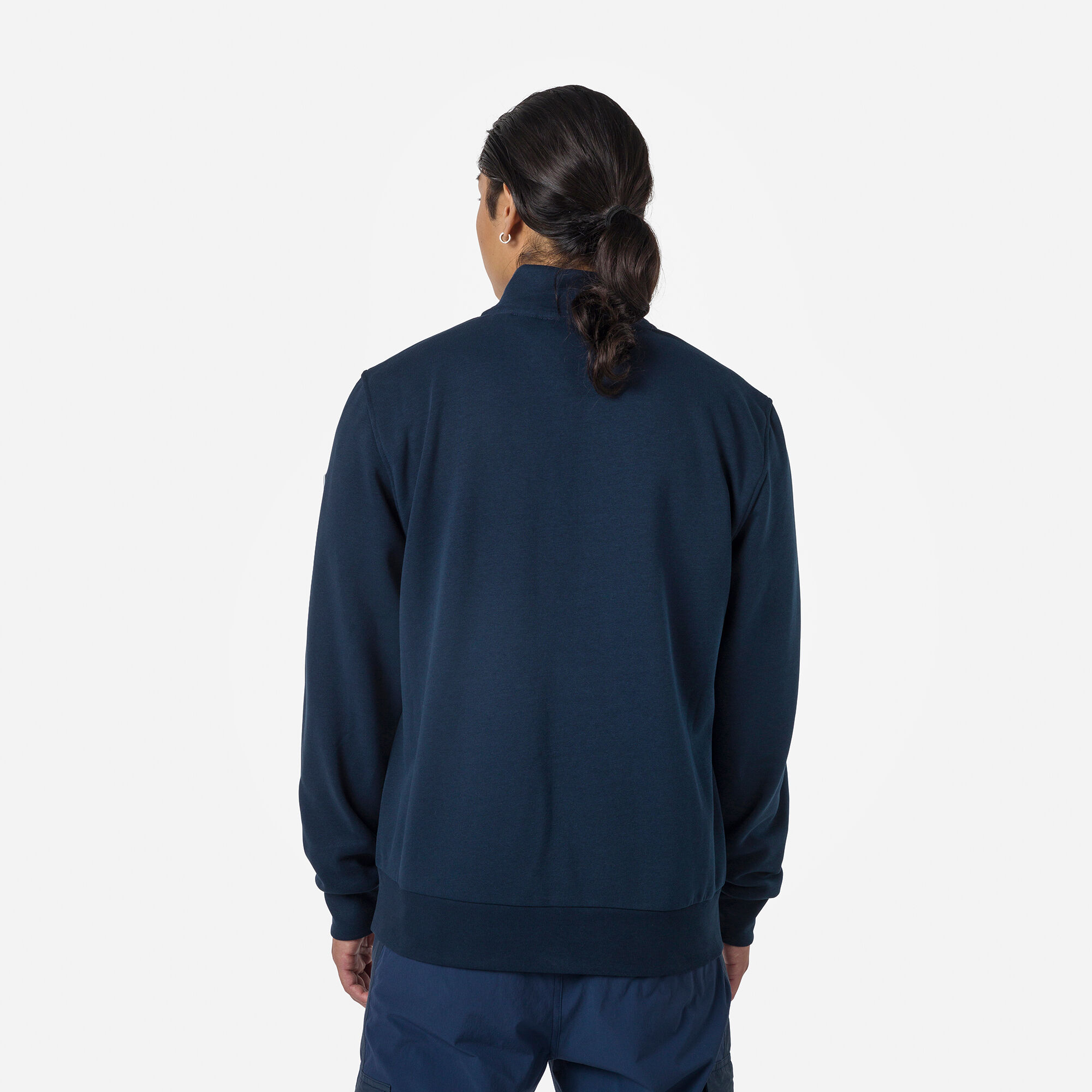 Sweat en coton zippé Logo Homme