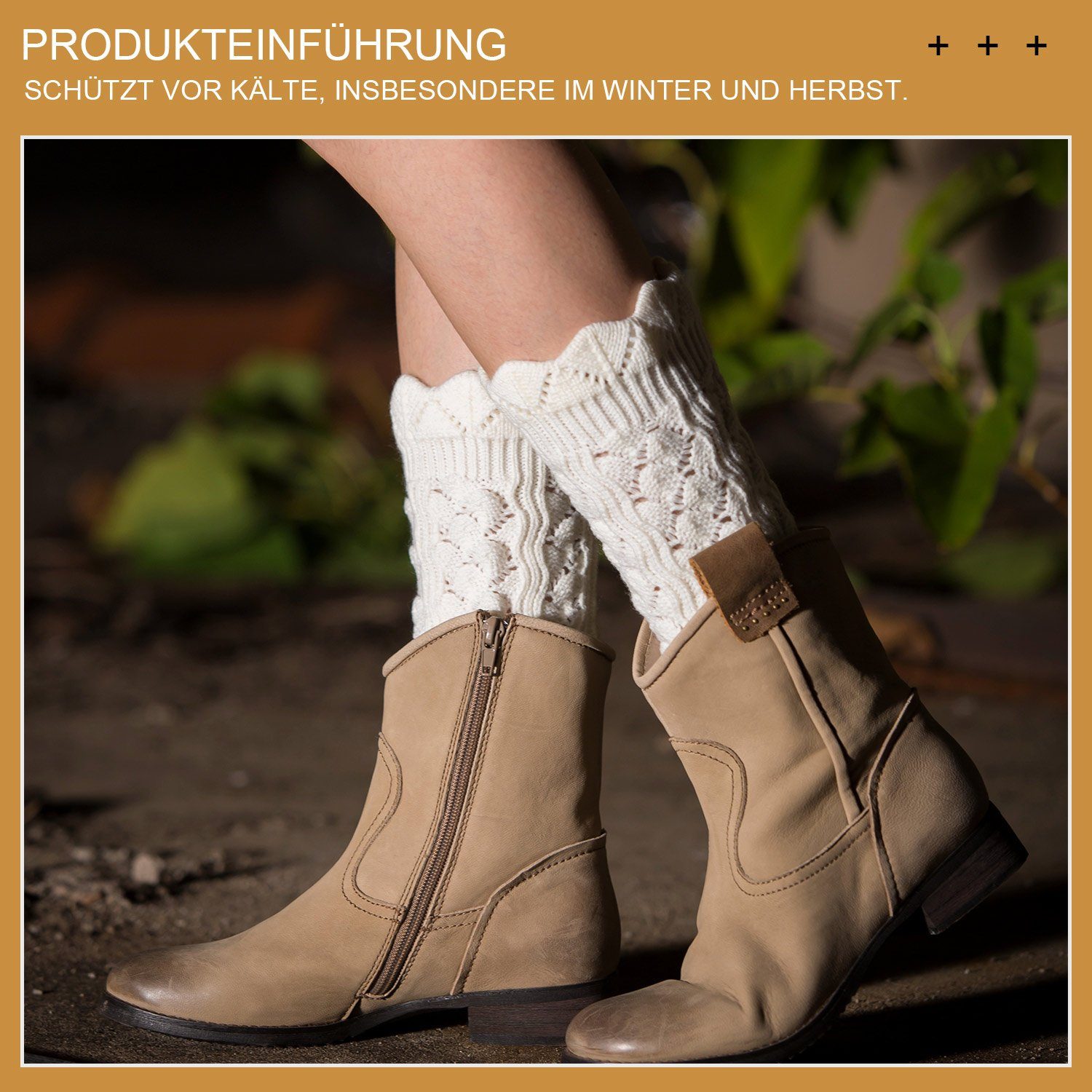 Daisred Beinstulpen Stulpensocken Beinwärmer Beinlinge