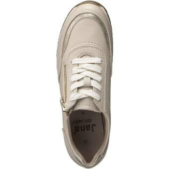 Jana comfort Schnürsneaker in beige