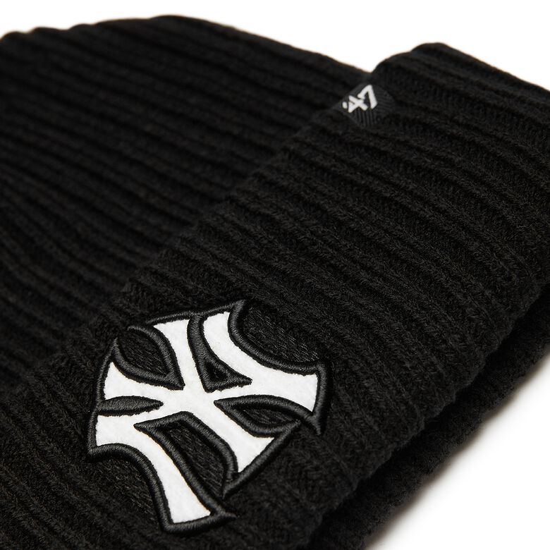 47 Brand MLB New York Yankees Thick Cord Logo 47 Cuff Knit black