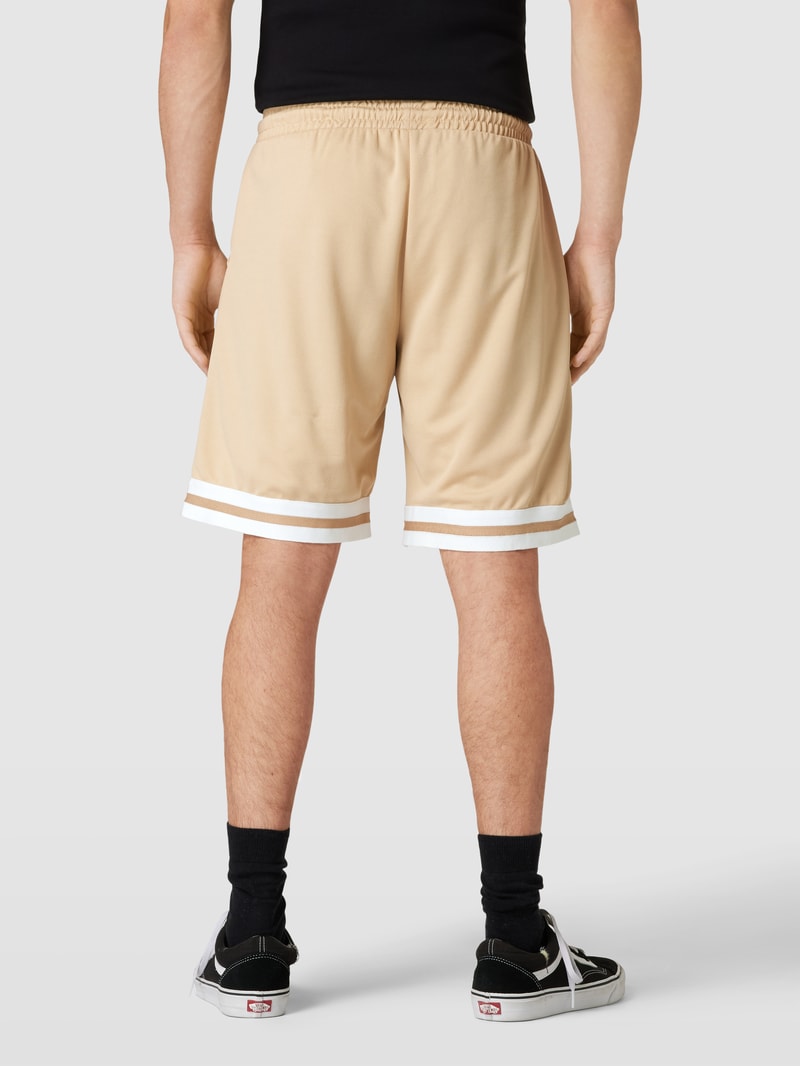 Sweatshorts mit Label-Stitching Modell 'Adastra' in haselnuss braun