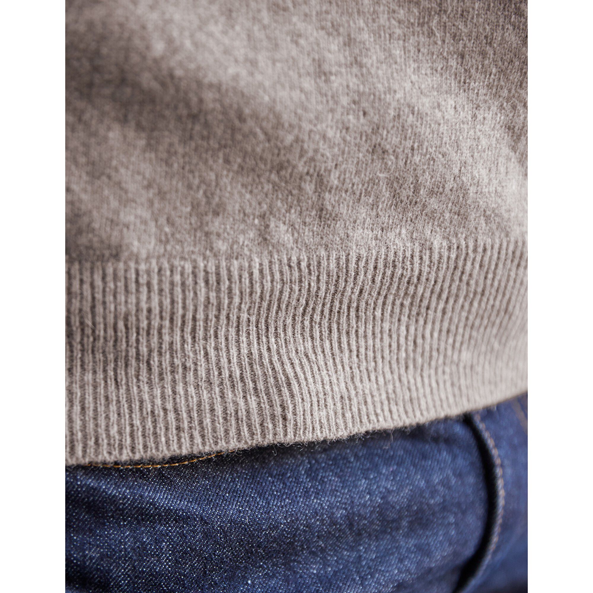 Pull col rond 80% laine