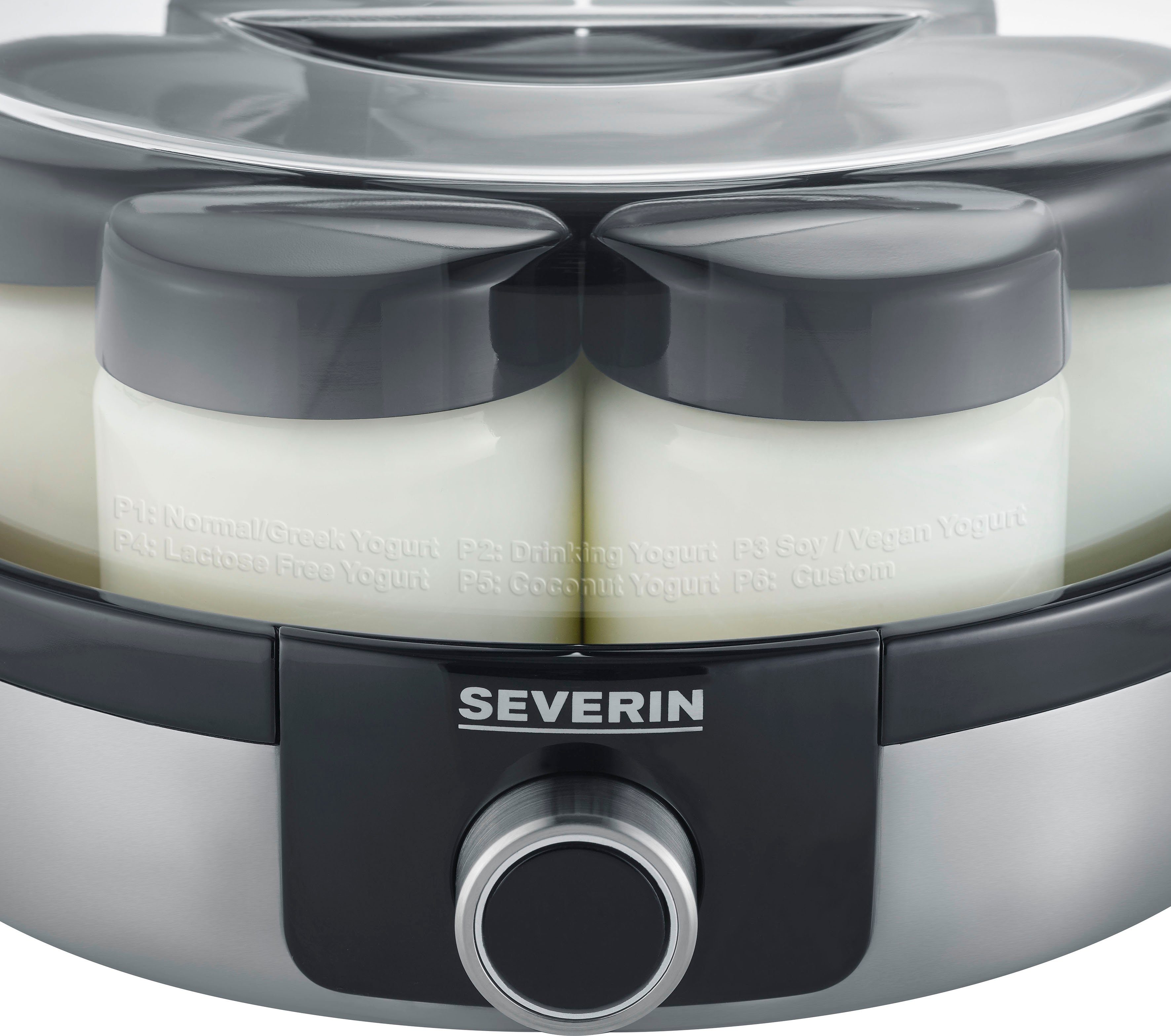 Severin Joghurtbereiter JG 3521, 7 Portionsbehälter, je 150 ml