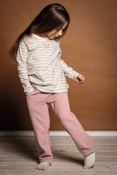 T-Shirt langarm, beige für Mädchen