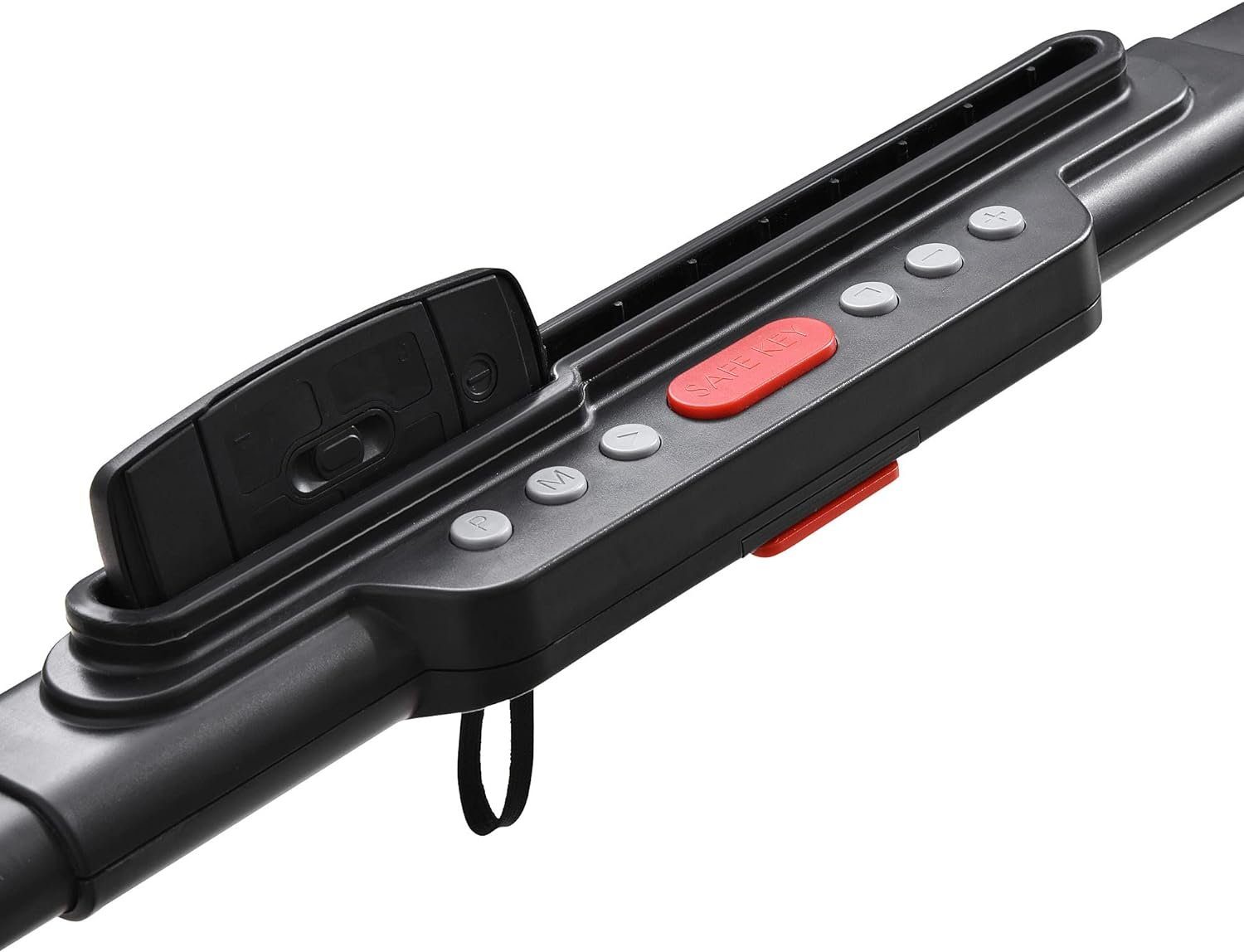HOMCOM Laufband (Elektrisches Laufband mit LCD Display, Faltbares Fitnessgerät), 1-10 Km/h, Stahl, Schwarz+Champagner, 70 x 128 x 116 cm