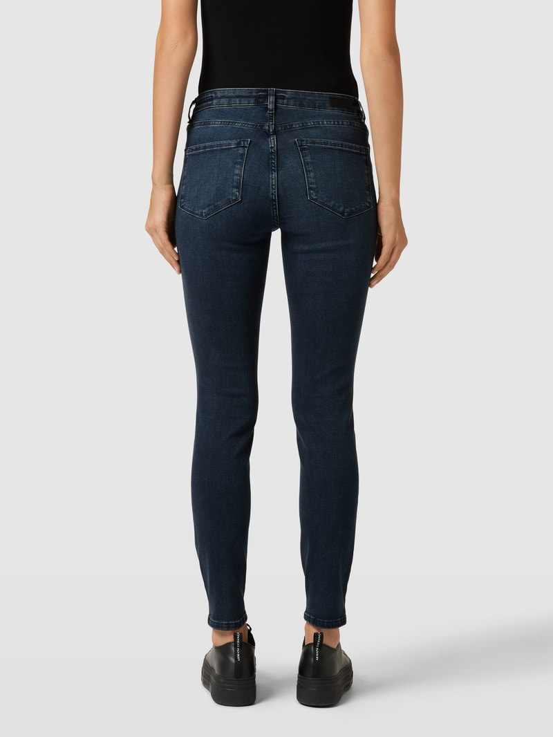 Jeans mit Knopf- und Reißverschluss Modell 'Elma' in dunkelblau