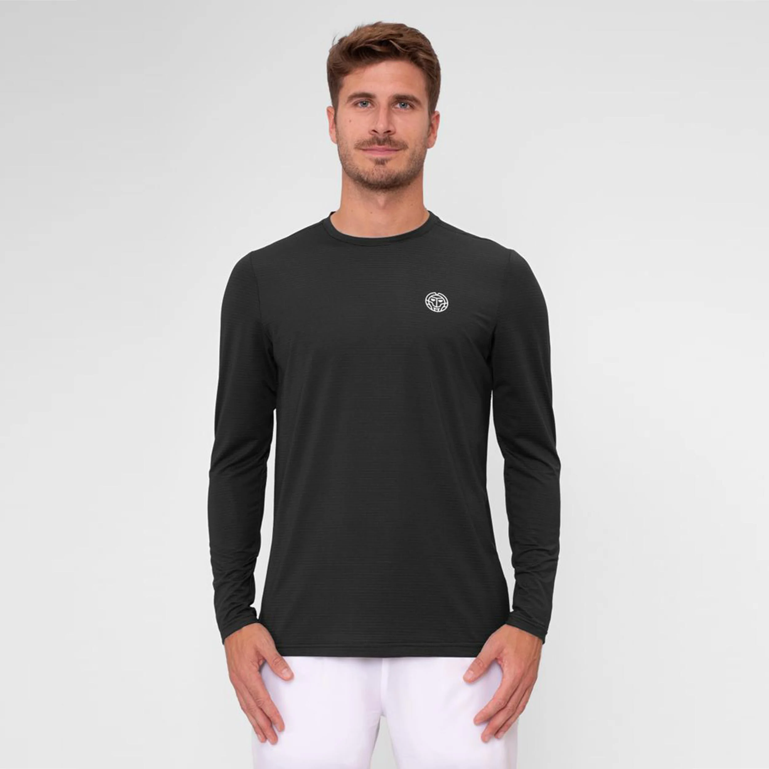 Crew Roundneck Longsleeve Herren - Schwarz