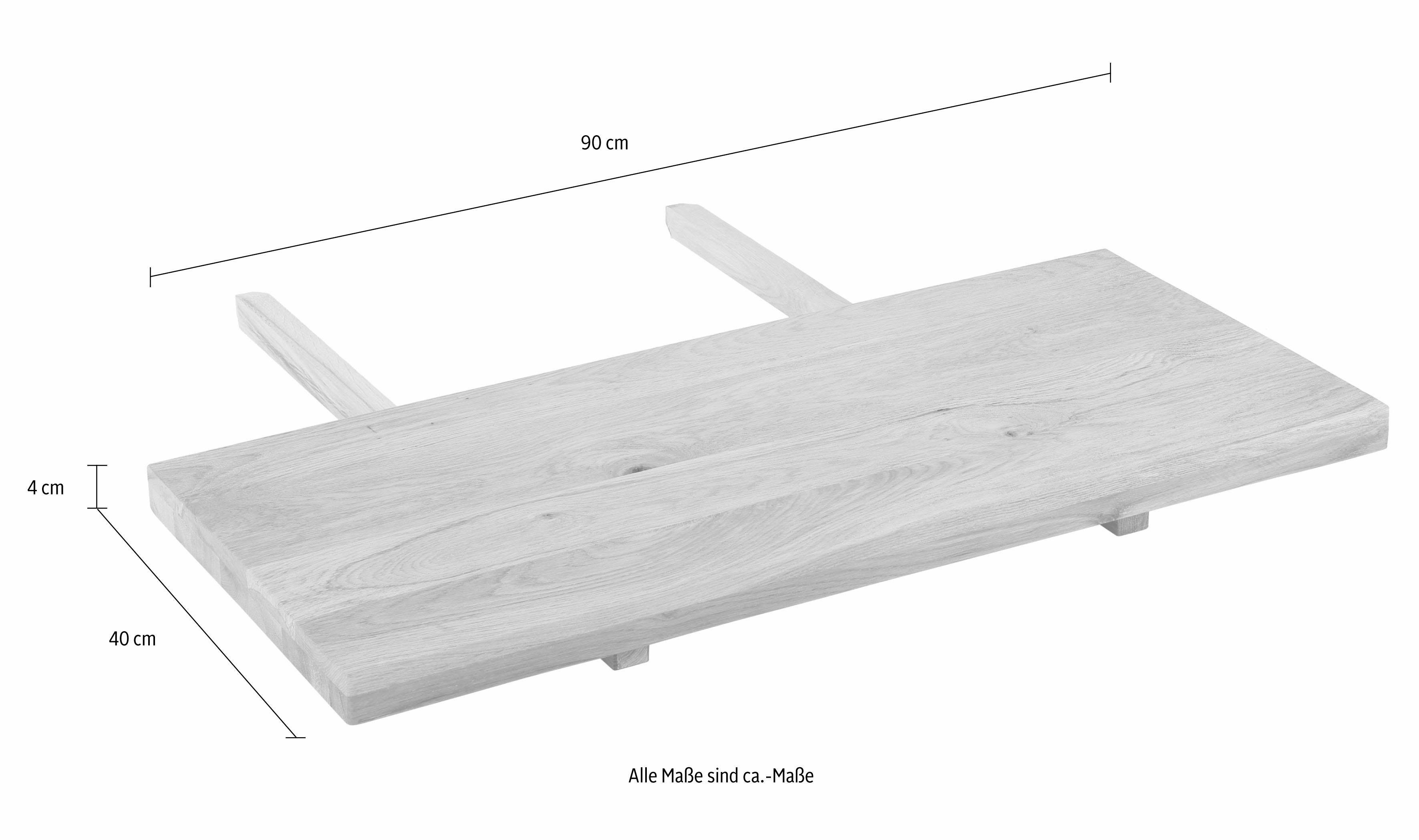 Home affaire Ansteckplatte Model 1, aus Wildeichenholz, in zwei unterschiedlichen Farben