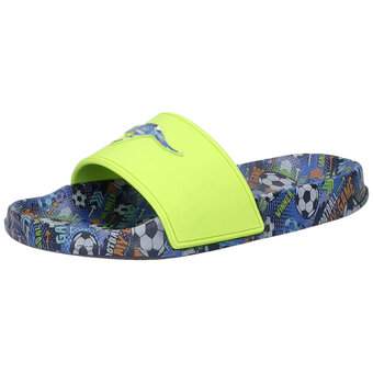 KangaROOS K Slide Print Badepantolette in grün