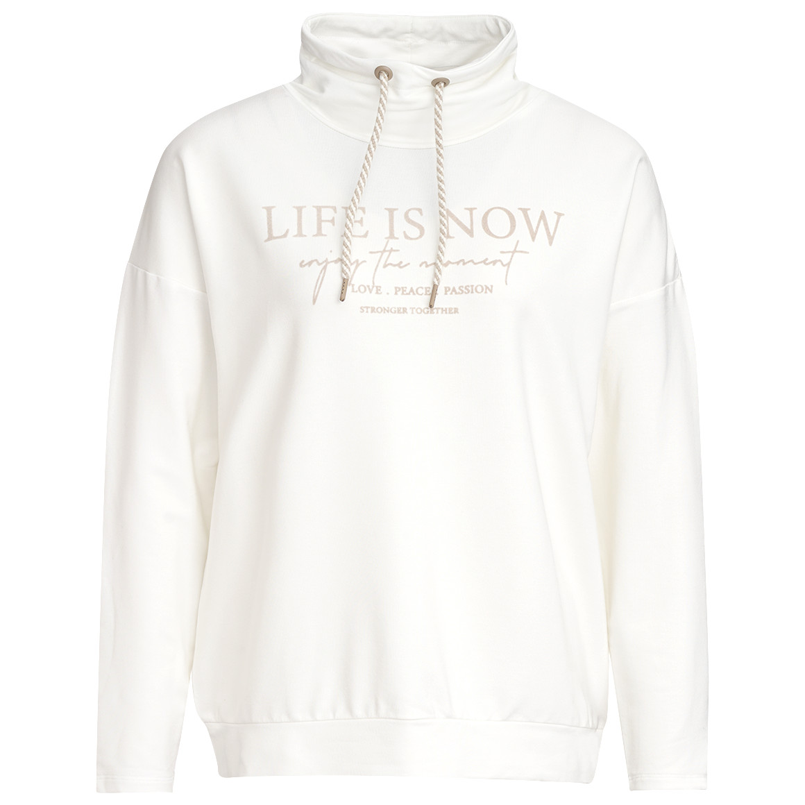 Damen Langarmshirt mit Statement-Print