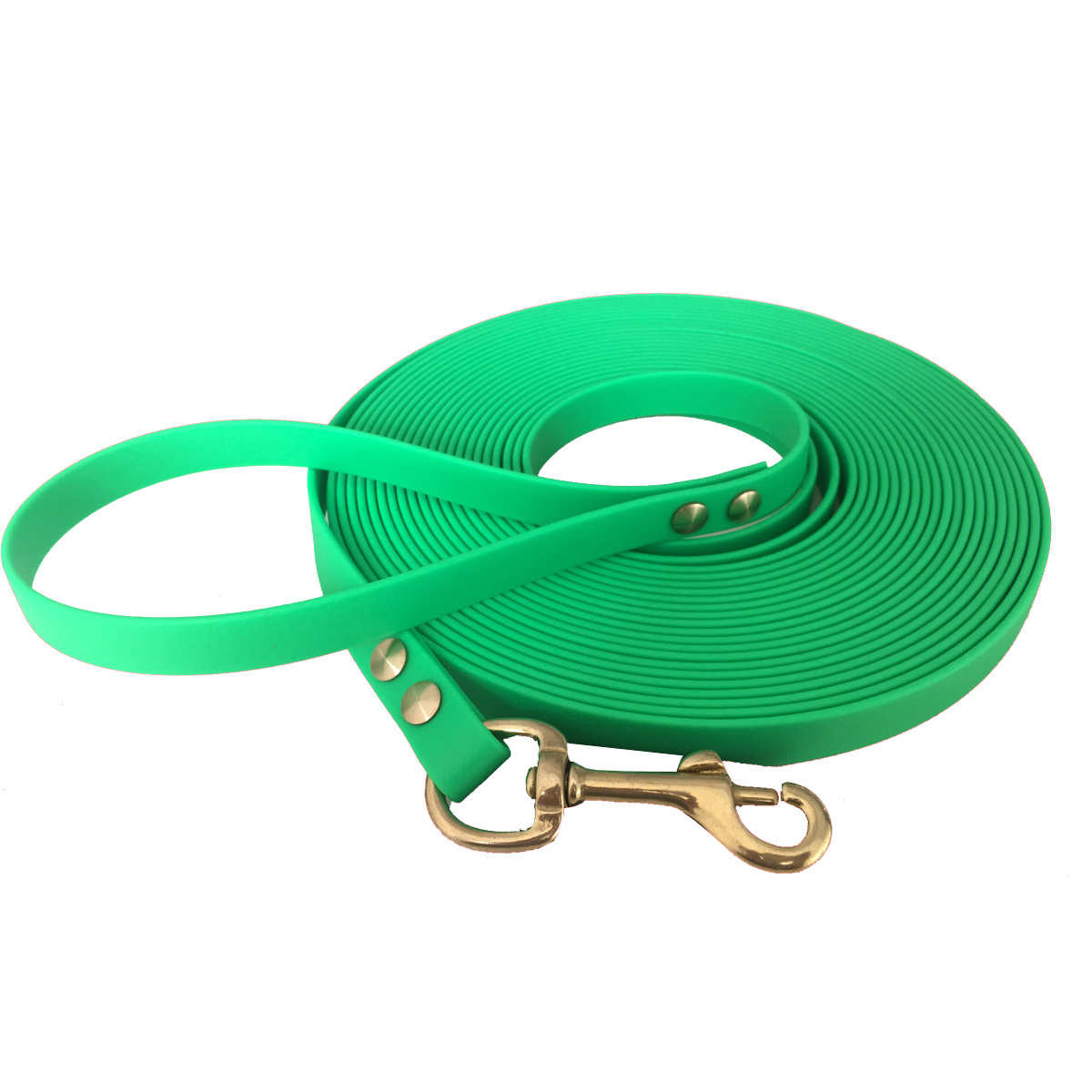 bio-leine Hundeleinen bio-leine 25-35 kg Schleppleine Biothane neon grün 15 m
