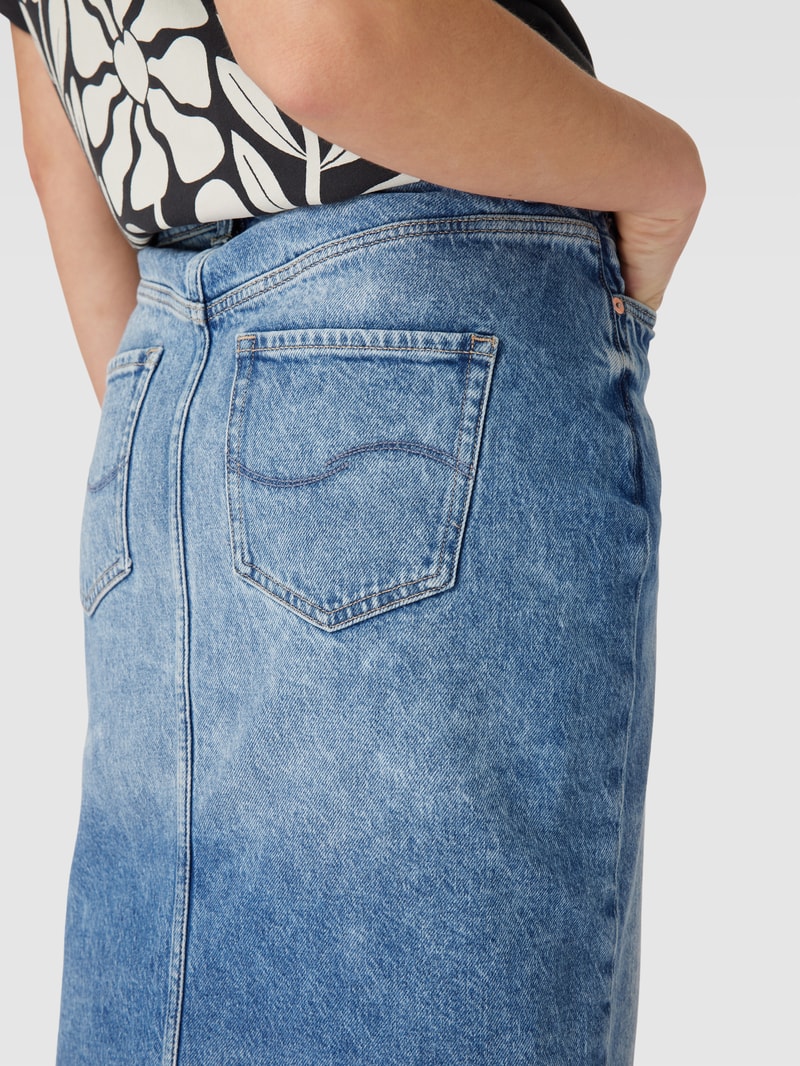 Jeansrock mit Eingrifftaschen Modell 'Agolde' in hellblau