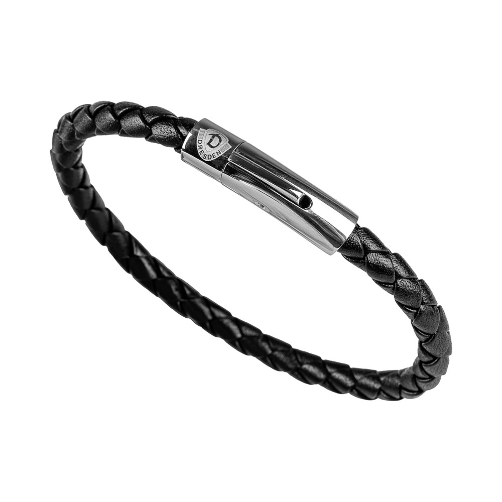 Lederarmband WAPPEN schwarz