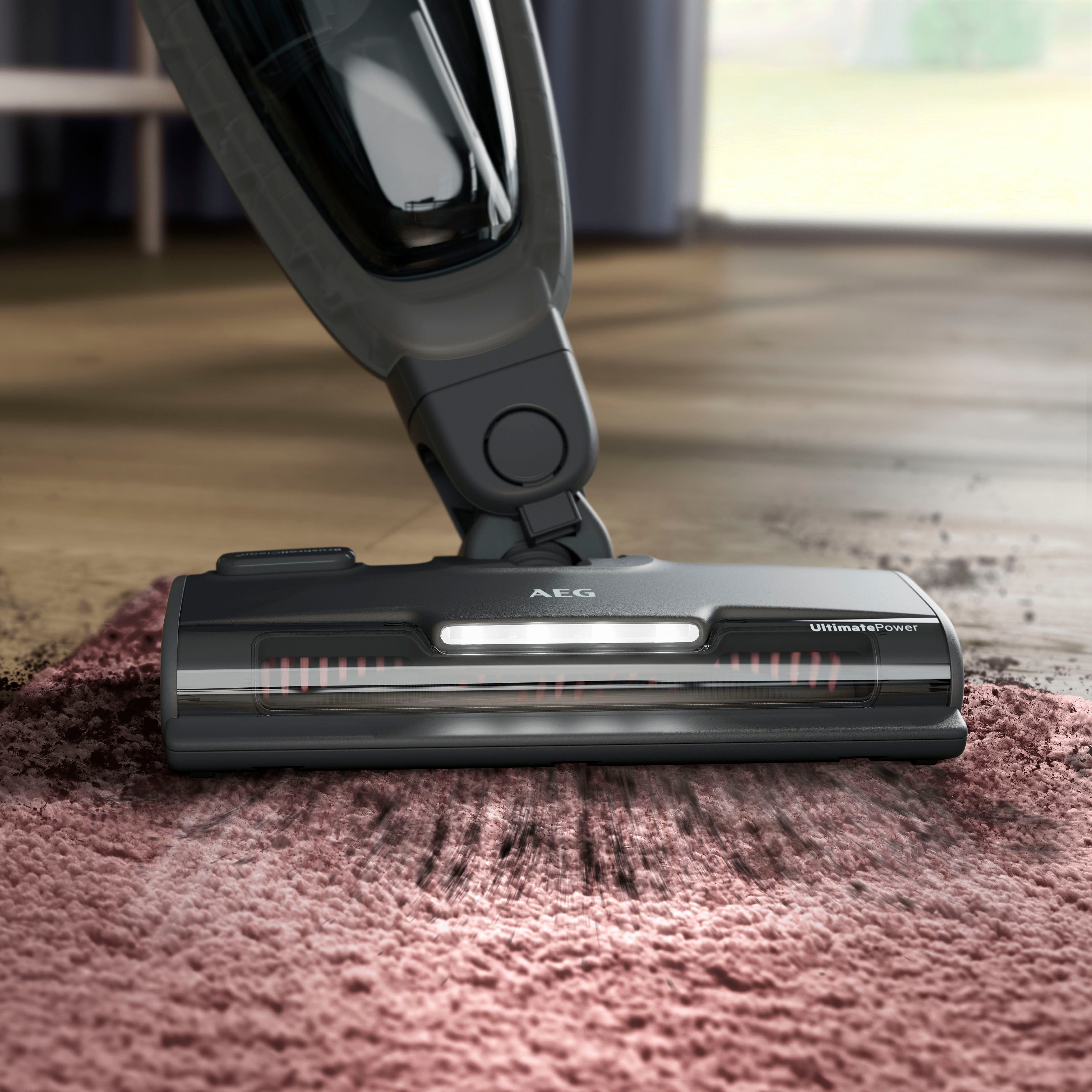 AEG Akku-Hand-und Stielstaubsauger HYGIENIC 5000 AKKU-STAUBSAUGER (AS52H212XN), beutellos, 2in1, leise 79 dB(A), 58 % Recyclingmaterial, bis zu 50 Min. Laufzeit