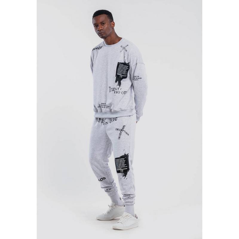 Tom Barron mit Schriftzügen Jumpsuit Herren