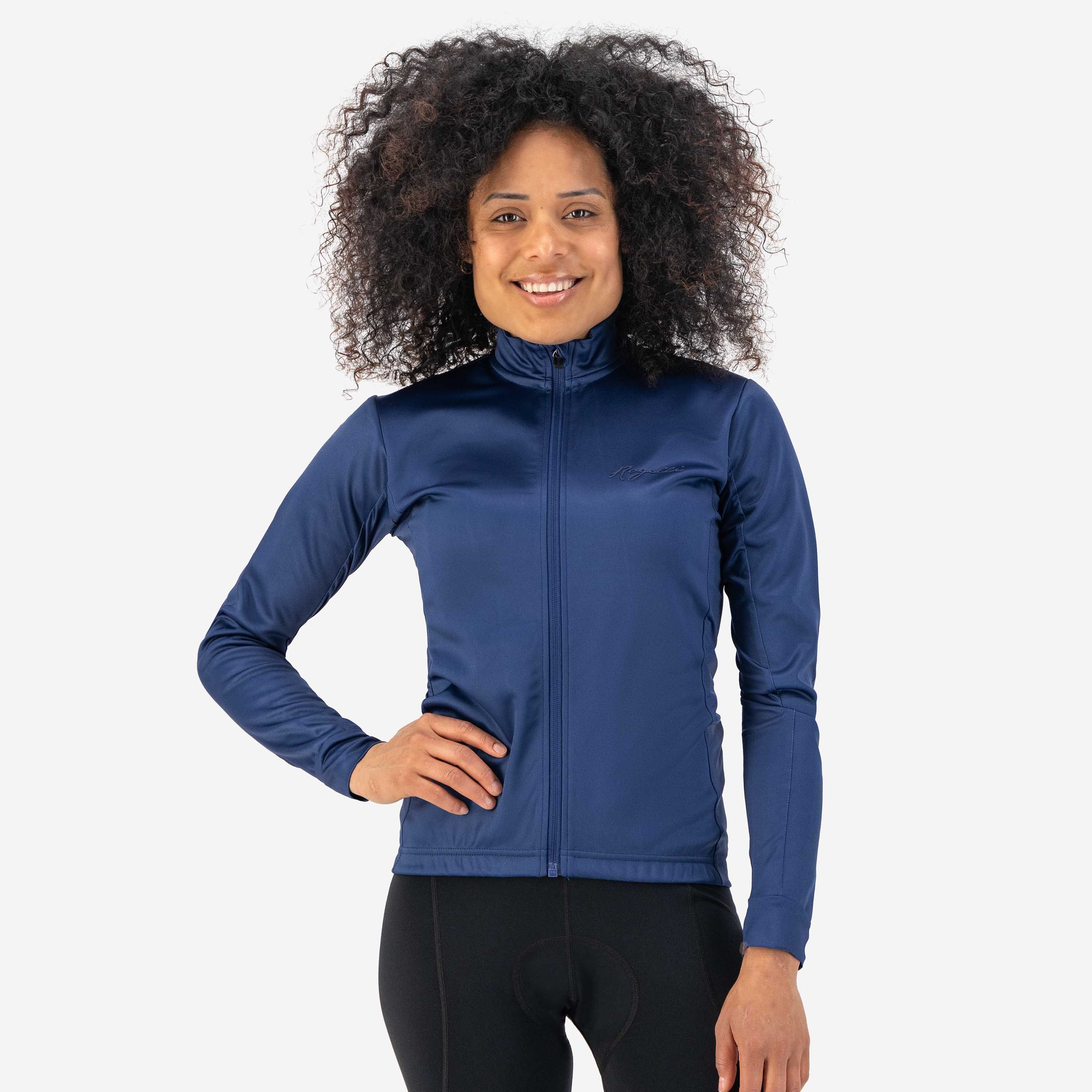 Rogelli Core Navy Damen Langarm-Radtrikot