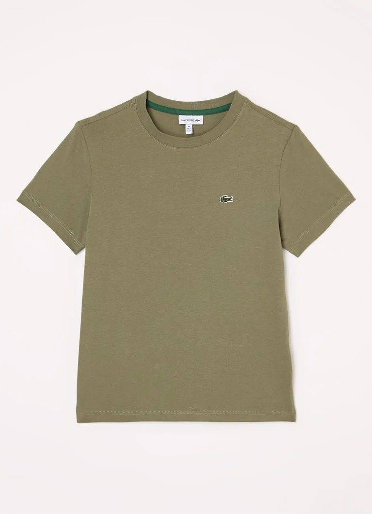 Tricou Lacoste cu logo brodat