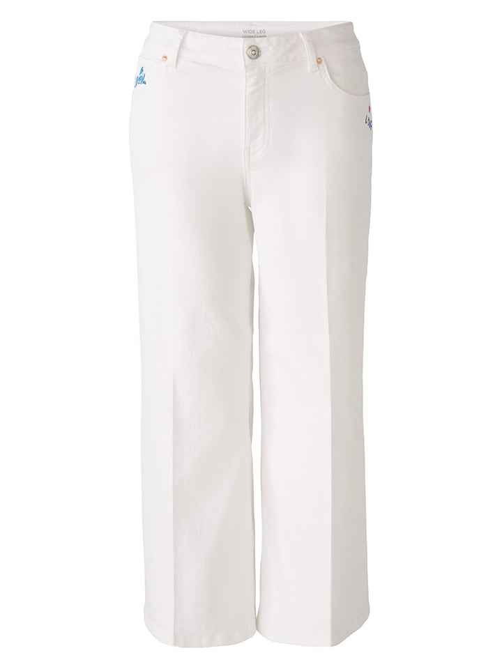 Oui Jeans - Comfort fit - in Weiß günstig kaufen