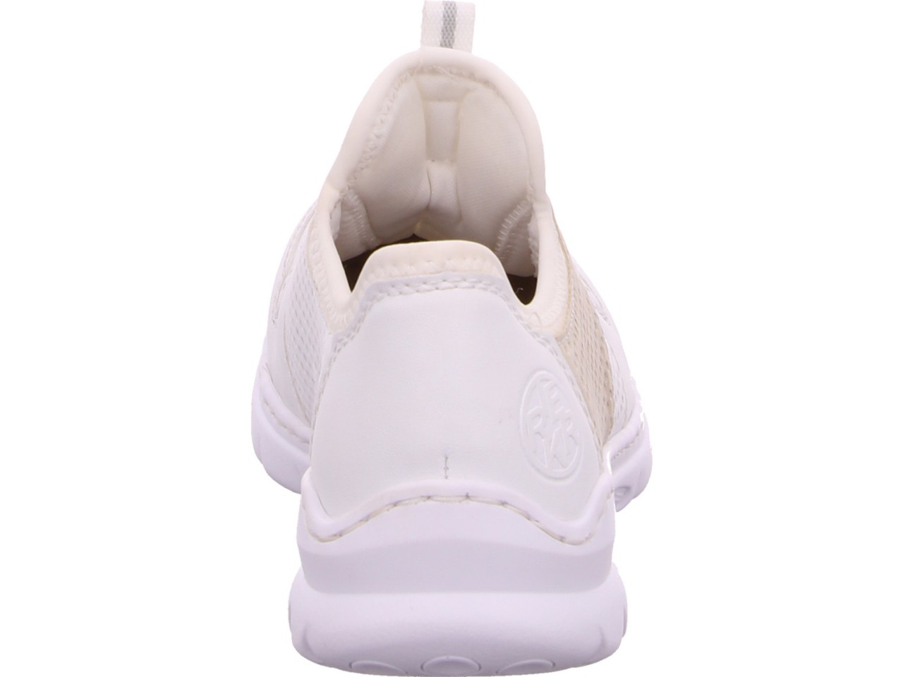 RIEKER Sportliche Slipper weiss