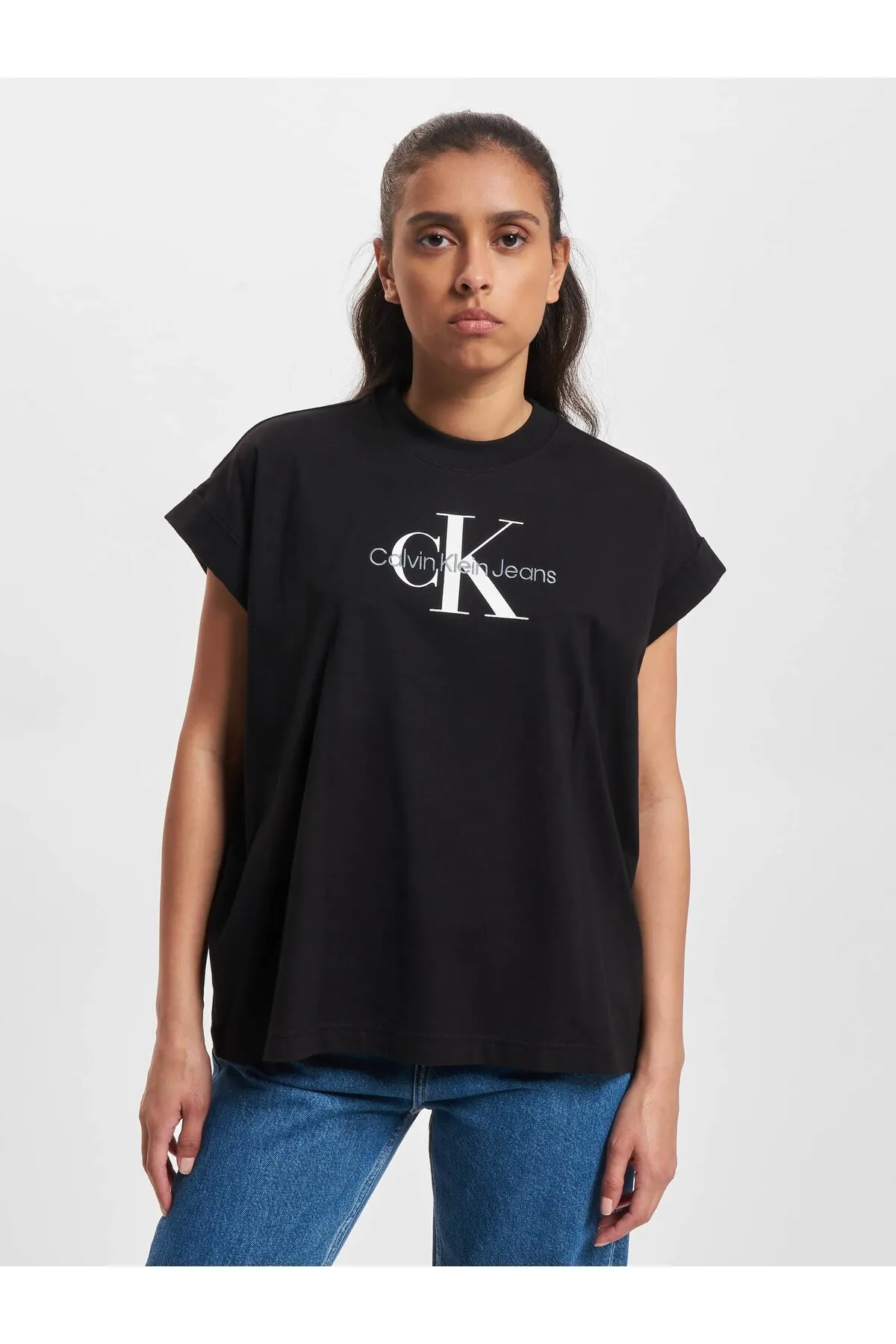 Calvin Klein  Damen Calvin Klein Jeans Archival Monologo Entspanntes T-Shirt