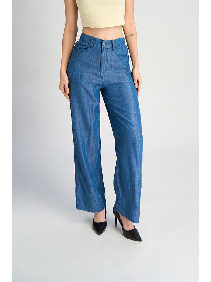 Marks & Spencer Marlenehose in Blau günstig kaufen