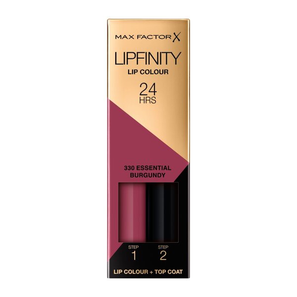 Max Factor Lipfinity ajakrúzs 330 Essential Burgundy 2-Step Hosszantartó Rúzs 2,3ml