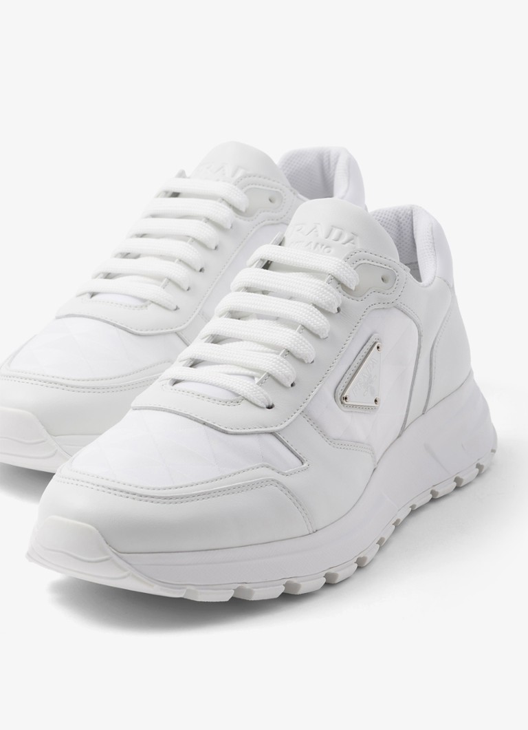 Prada Re-Nylon tenisice s kožnim detaljima