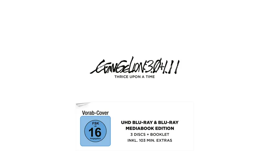 Evangelion: 3.0+1.11 Thrice Upon a Time  - Mediabook - Special Edition  (2 4K Ultra HDs) (+ Blu-ray)